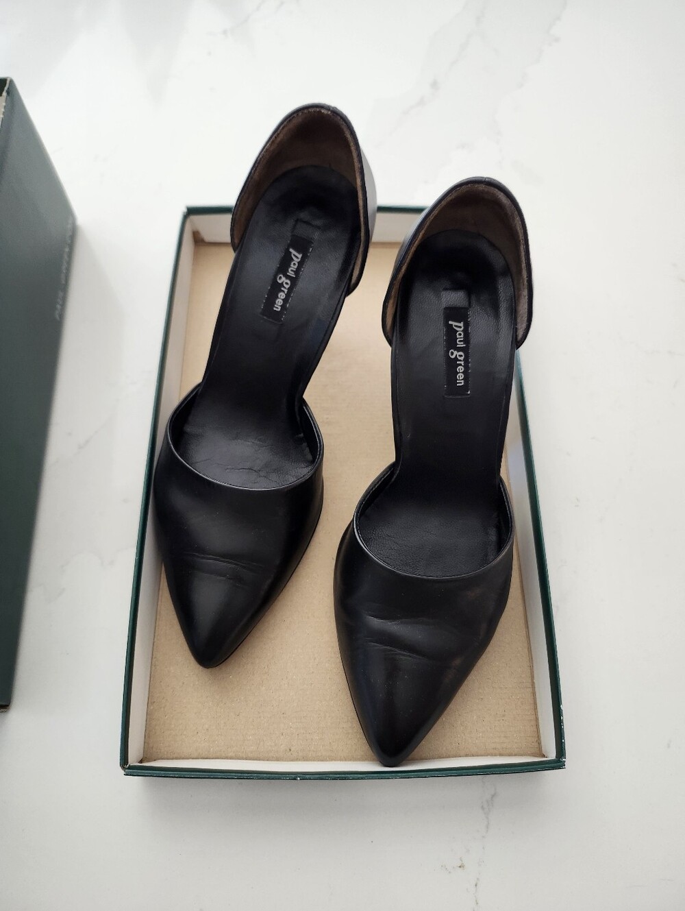 Paul Green Black Pointed D'Orsay Pumps